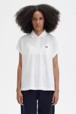 Fred Perry A-Line Piqué Women’s Polo Shirt Snow White | JWBFG8506