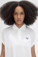 Fred Perry A-Line Piqué Women’s Polo Shirt Snow White | JWBFG8506