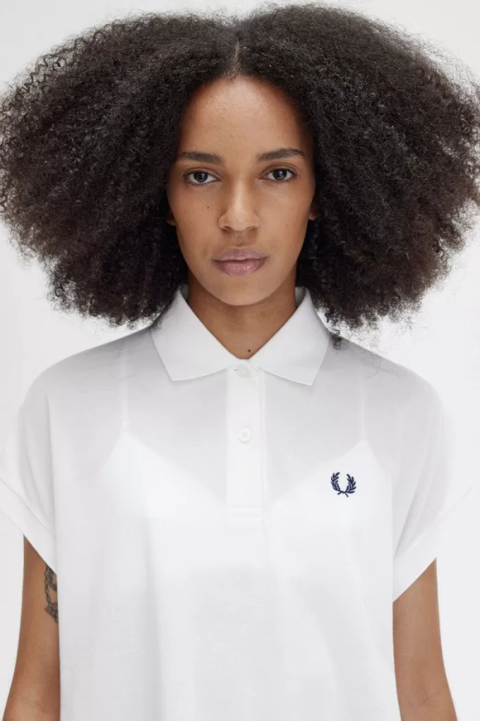 Fred Perry A-Line Piqué Women’s Polo Shirt Snow White | JWBFG8506