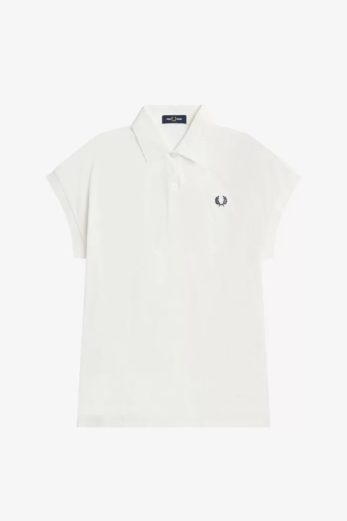 Fred Perry A-Line Piqué Women’s Polo Shirt Snow White | JWBFG8506