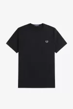 Fred Perry Abstract Graphic Men’s T-Shirt Black White | RDCLF6170