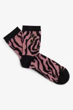 Fred Perry Amy Print Women’s Socks Dusty Rose Pink | WDNGI9451