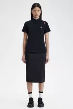 Fred Perry Amy Women’s Polo Shirt Black | OABTZ6572