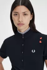 Fred Perry Amy Women’s Polo Shirt Black | OABTZ6572