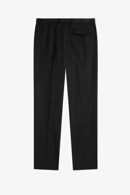 Fred Perry Archive Tailored Men’s Pants Black | QELKO8301