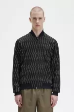 Fred Perry Argyle Men’s Track Jackets Black | NPHOI9860