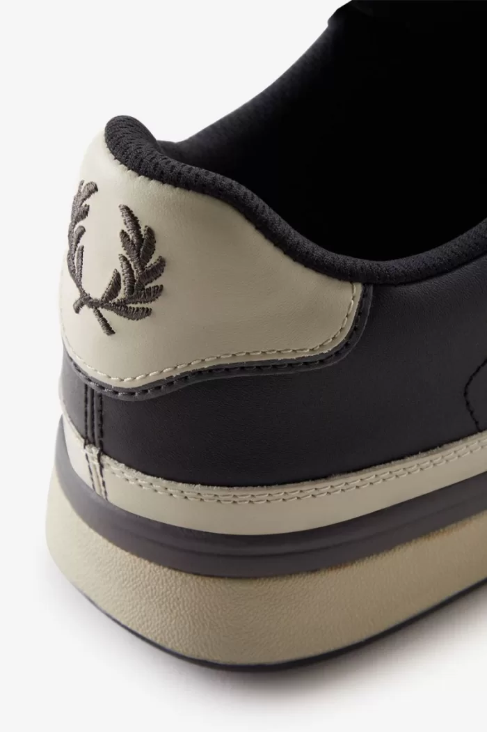 Fred Perry B300 Men’s Trainers Black Gunmetal | ZWFSK8703