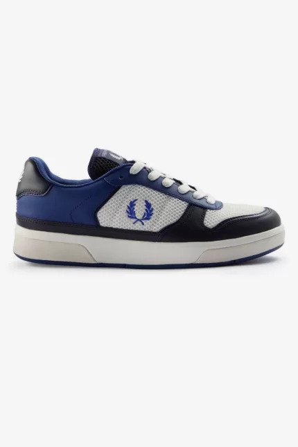 Fred Perry B300 Men’s Trainers Shaded Cobalt Light Beige | DSANV3162