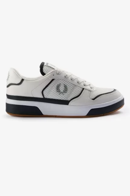 Fred Perry B300 Men’s Trainers Snow White Mint | GSXNO3187