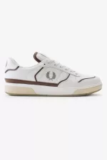 Fred Perry B300 Men’s Trainers Snow White Warm Grey | ZJTIO7658