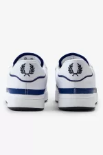 Fred Perry B300 Men’s Trainers White Navy | LJVZO0426