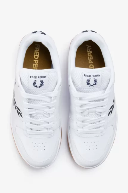 Fred Perry B300 Men’s Trainers White Navy | RBOPX5387