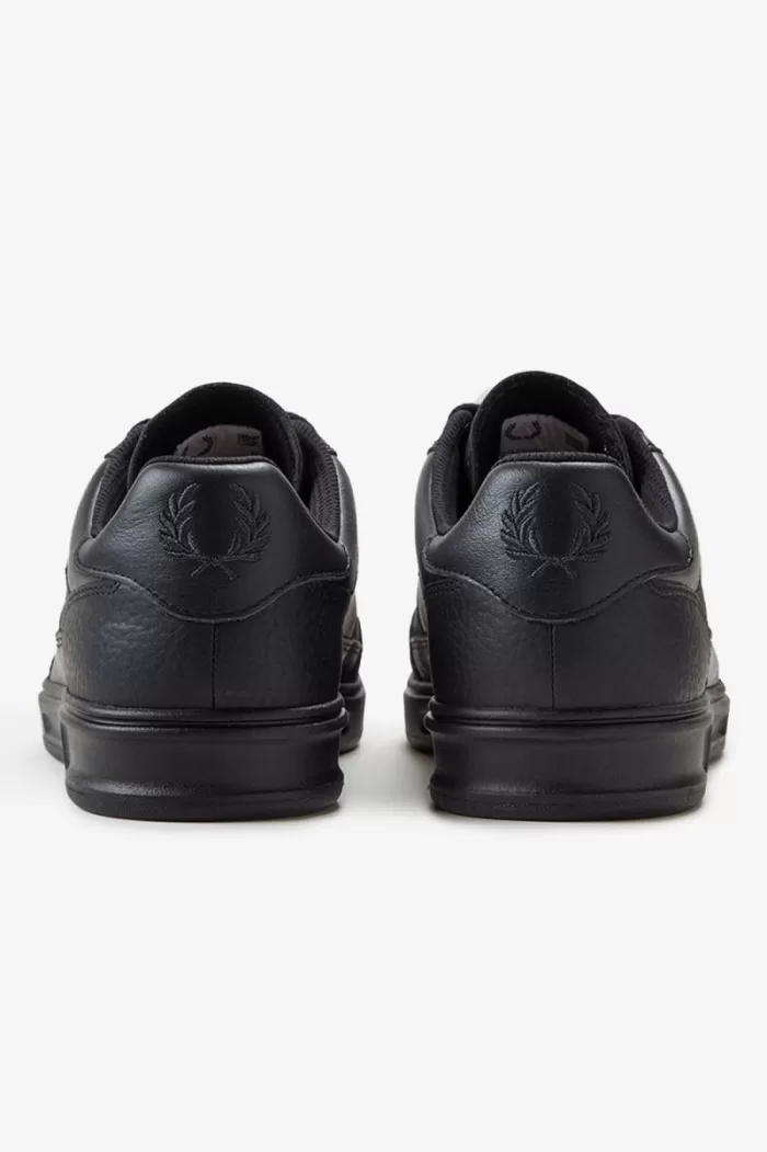 Fred Perry B440 Men’s Tennis Shoes Black Anchor Grey | FQBRZ4351