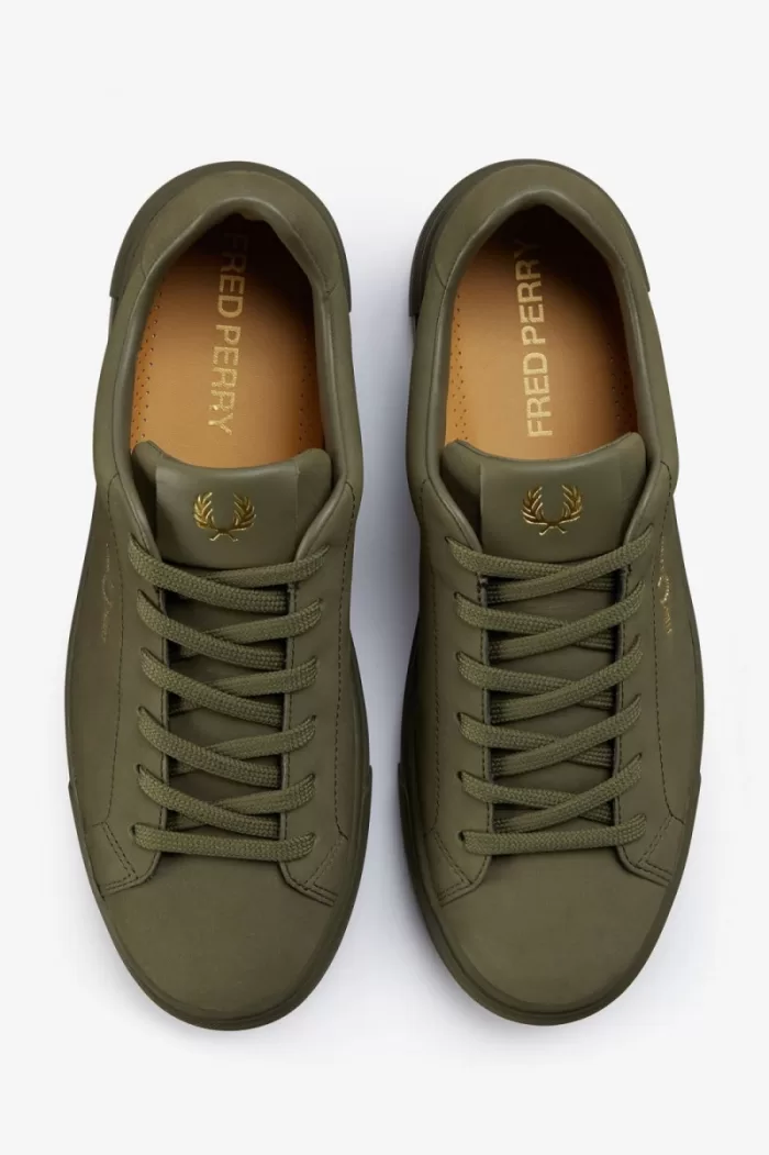 Fred Perry B71 Men’s Tennis Shoes Uniform Green Gold | XLBGM7940