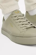 Fred Perry B71 Men’s Tennis Shoes Warm Grey Gold | HRUEW2367