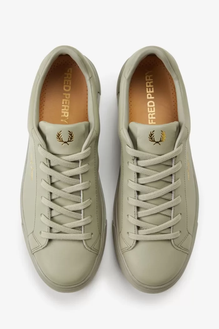 Fred Perry B71 Men’s Tennis Shoes Warm Grey Gold | HRUEW2367