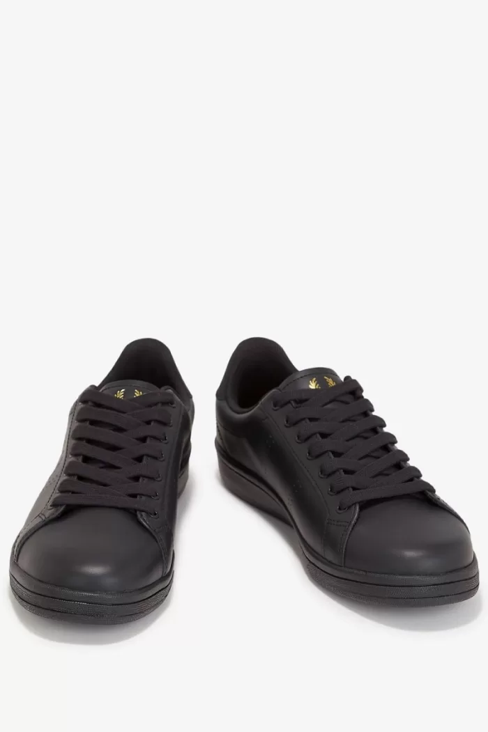 Fred Perry B721 Men’s Tennis Shoes Black Gunmetal | SVYRE6915