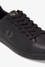 Fred Perry B721 Men’s Tennis Shoes Black Gunmetal | SVYRE6915