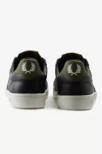 Fred Perry B721 Men’s Tennis Shoes Black | XUSFP4836