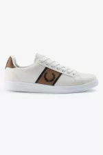 Fred Perry B721 Men’s Tennis Shoes Ivory Black | THXSL1576