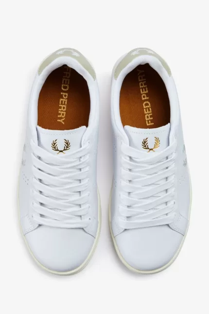 Fred Perry B721 Men’s Tennis Shoes White Light Mint | FUDYA0459