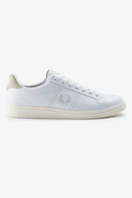 Fred Perry B721 Men’s Tennis Shoes White Light Mint | FUDYA0459