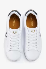 Fred Perry B721 Men’s Tennis Shoes White Navy | UIGNA3165