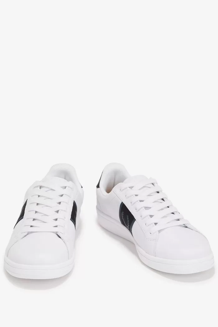 Fred Perry B721 Men’s Tennis Shoes White Petrol Blue | UDJRN0641