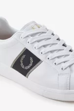 Fred Perry B721 Men’s Tennis Shoes White Warm Grey | GRLEN1865