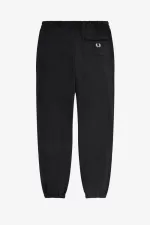 Fred Perry Badge Detail Track Men’s Pants Black | XRLSE7652