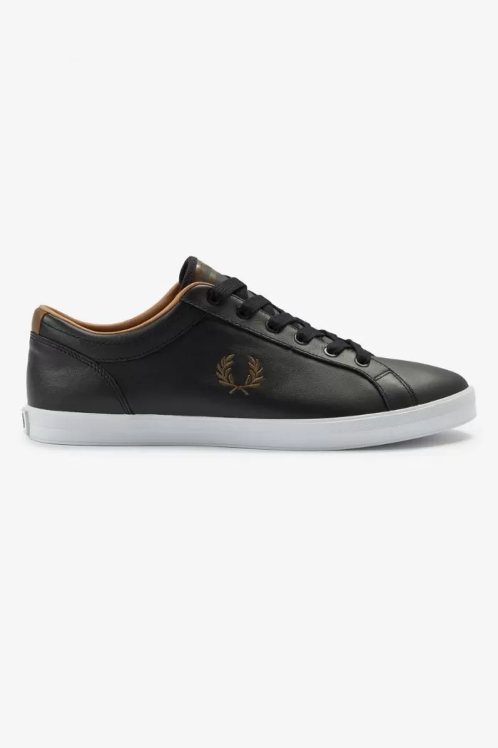 Fred Perry Baseline Men’s Tennis Shoes Black | YRLSX3851