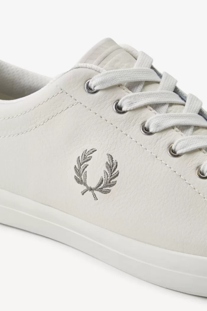 Fred Perry Baseline Men’s Tennis Shoes Ivory Warm Grey | AQZTX3725