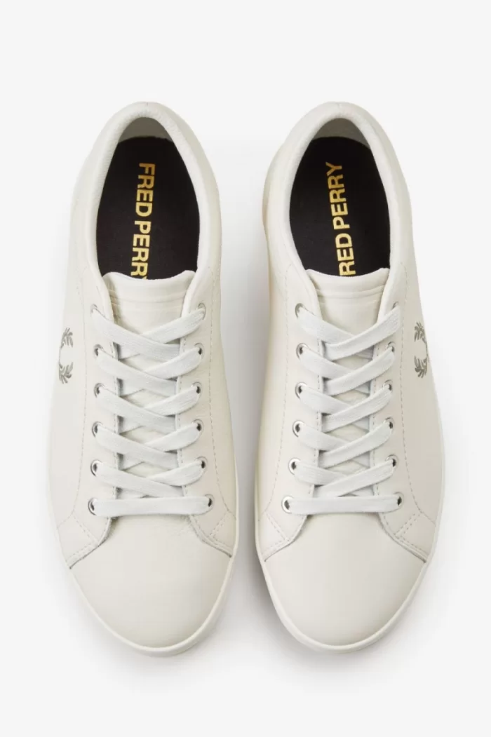 Fred Perry Baseline Men’s Tennis Shoes Ivory Warm Grey | AQZTX3725