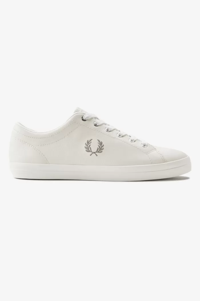 Fred Perry Baseline Men’s Tennis Shoes Ivory Warm Grey | AQZTX3725