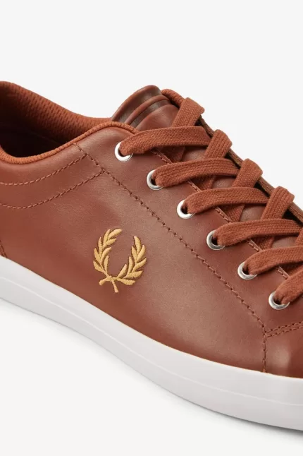 Fred Perry Baseline Men’s Tennis Shoes Tan | QGMZW6192