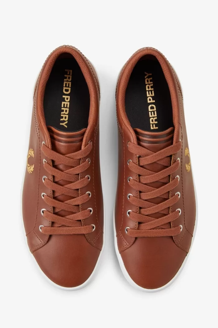 Fred Perry Baseline Men’s Tennis Shoes Tan | QGMZW6192