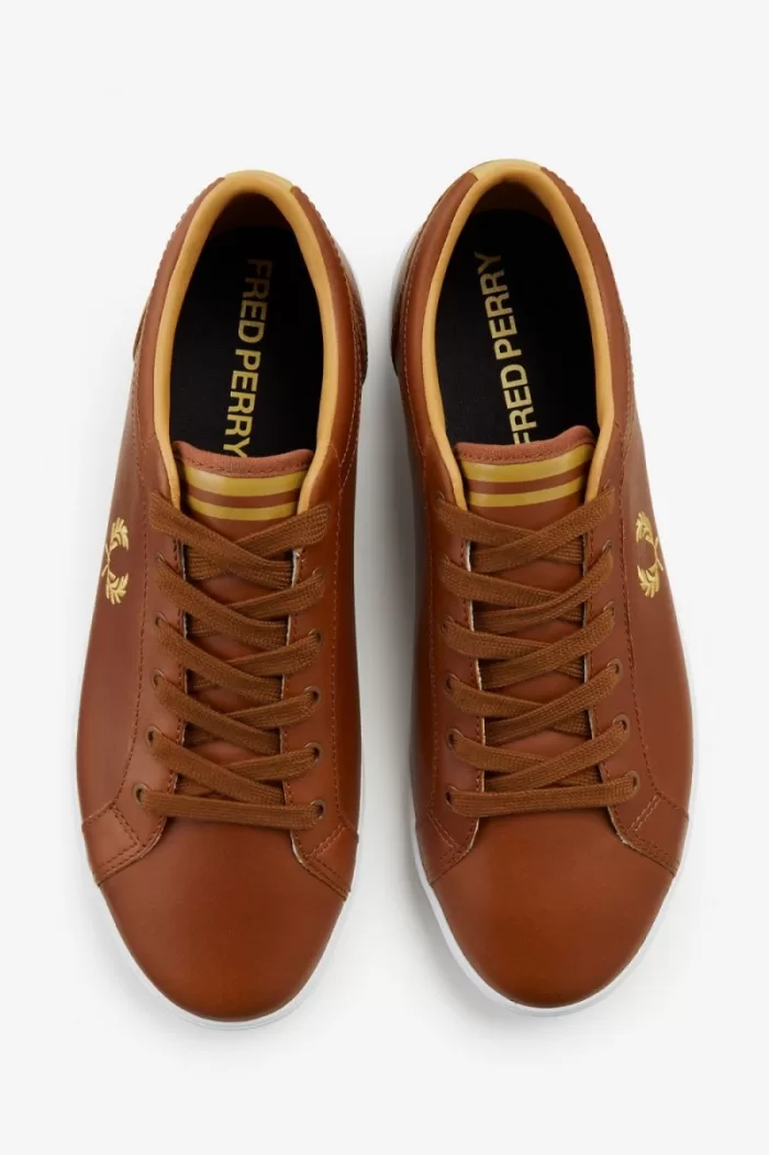 Fred Perry Baseline Men’s Tennis Shoes Tan | ZFAET6351