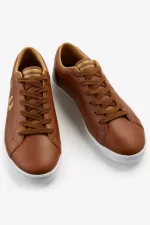 Fred Perry Baseline Men’s Tennis Shoes Tan | ZFAET6351