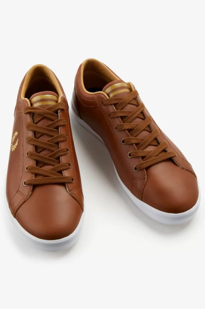 Fred Perry Baseline Men’s Tennis Shoes Tan | ZFAET6351