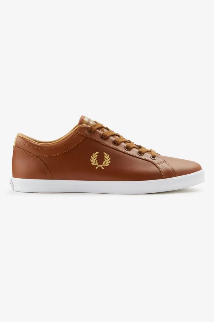 Fred Perry Baseline Men’s Tennis Shoes Tan | ZFAET6351