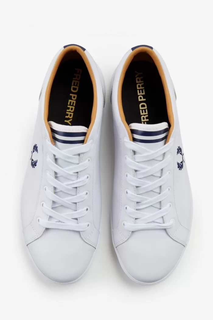 Fred Perry Baseline Men’s Tennis Shoes White | OESMQ3796