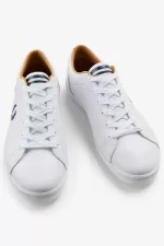 Fred Perry Baseline Men’s Tennis Shoes White | OESMQ3796