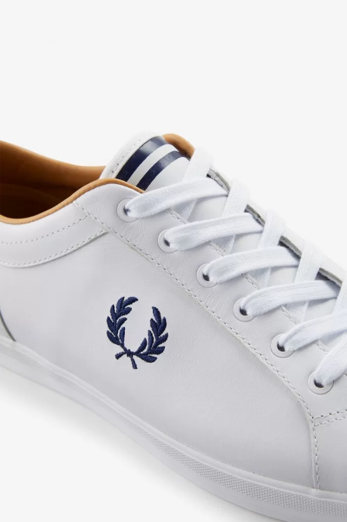 Fred Perry Baseline Men’s Tennis Shoes White | OESMQ3796