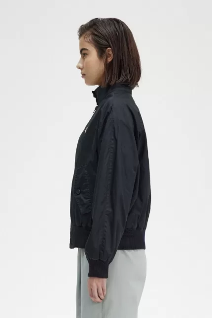 Fred Perry Batwing Zip-Through Women’s Jackets Navy | NVRAD7041