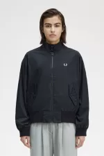 Fred Perry Batwing Zip-Through Women’s Jackets Navy | NVRAD7041