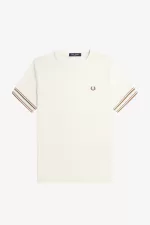 Fred Perry Bold Tipped Piqué Men’s T-Shirt Beige | KUANL3801