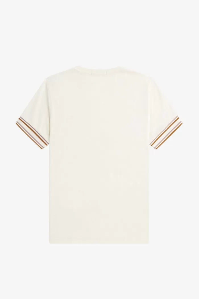 Fred Perry Bold Tipped Piqué Men’s T-Shirt Beige | KUANL3801