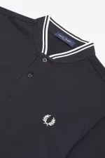 Fred Perry Bomber Collar Men’s Polo Shirt Navy | NFCXL3701