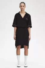 Fred Perry Bowling Shirt Women’s Dress Black | FGYBX6235