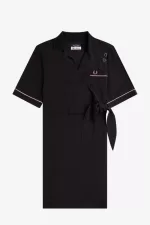 Fred Perry Bowling Shirt Women’s Dress Black | FGYBX6235